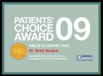 Patients Choice Award 2009 - Dr. Brett Scotch